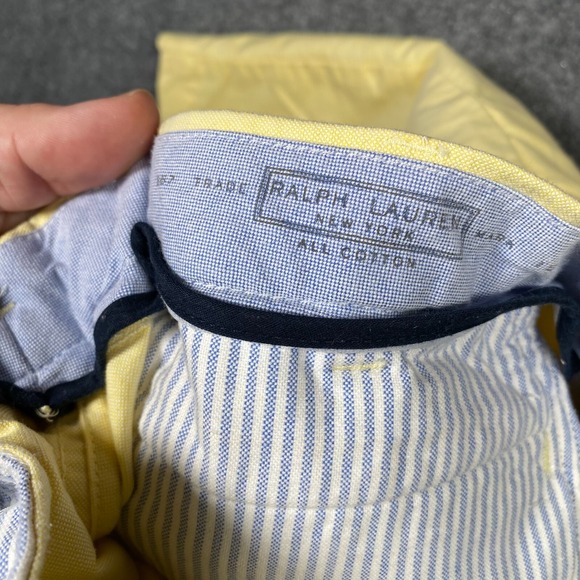 Polo Ralph Lauren Shorts Mens 40 Yellow Chino Classiccore Preppy Vintage - Picture 8 of 10